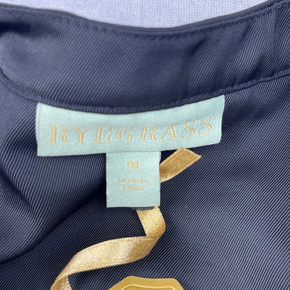 Ryegrass Thick Fish Scale Black Sequined Jacket Button Front Medium New with tag - Picture 8 of 9